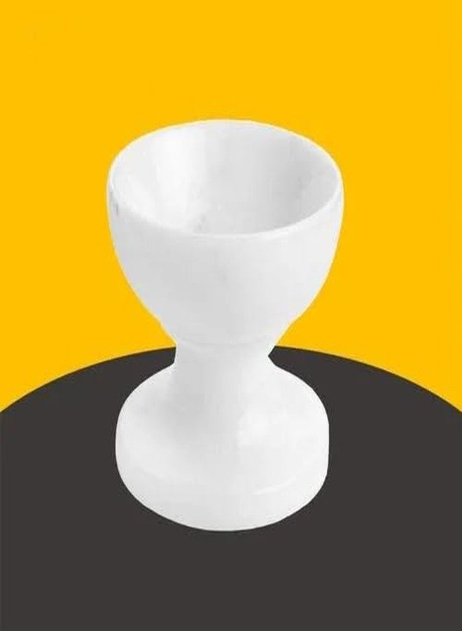 Plutofit Handicraft Marble Diyas for Puja Makrana White Marble Diya Decorative Items for Living Room/Home, Gift Items for Family and Friends, Diya Set for Pooja - Image 5